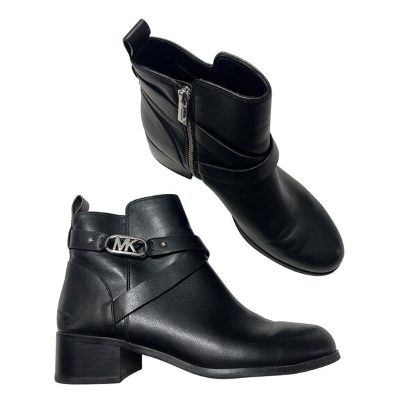 Michael Kors Black Ankle Boots Size 8 - Picture 1 of 10